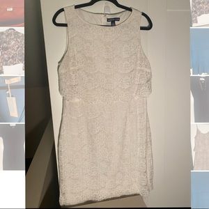 White Lace Short Dress